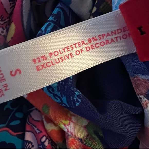 NATORI Blue Multicolor Floral Asian Print Wide Leg Lounge Pants - Picture 11 of 16